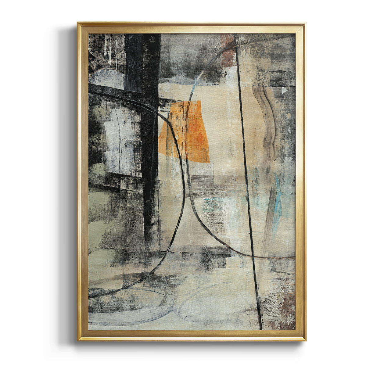 Persistence II - Modern Framed Canvas Print