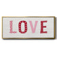 Patterned Love - Floater Framed Canvas Print