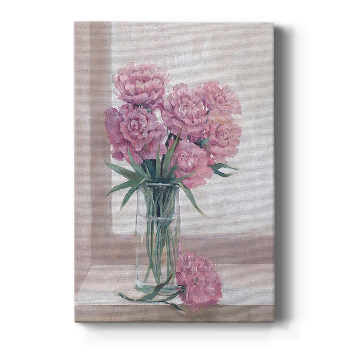 Windowsill Floral II Premium Gallery Wrapped Canvas - Ready to Hang