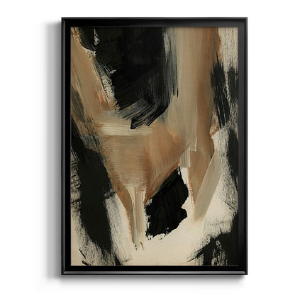 Baked Paintstrokes II - Modern Framed Canvas Print