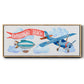Dream Big Airplane - Floater Framed Canvas Print