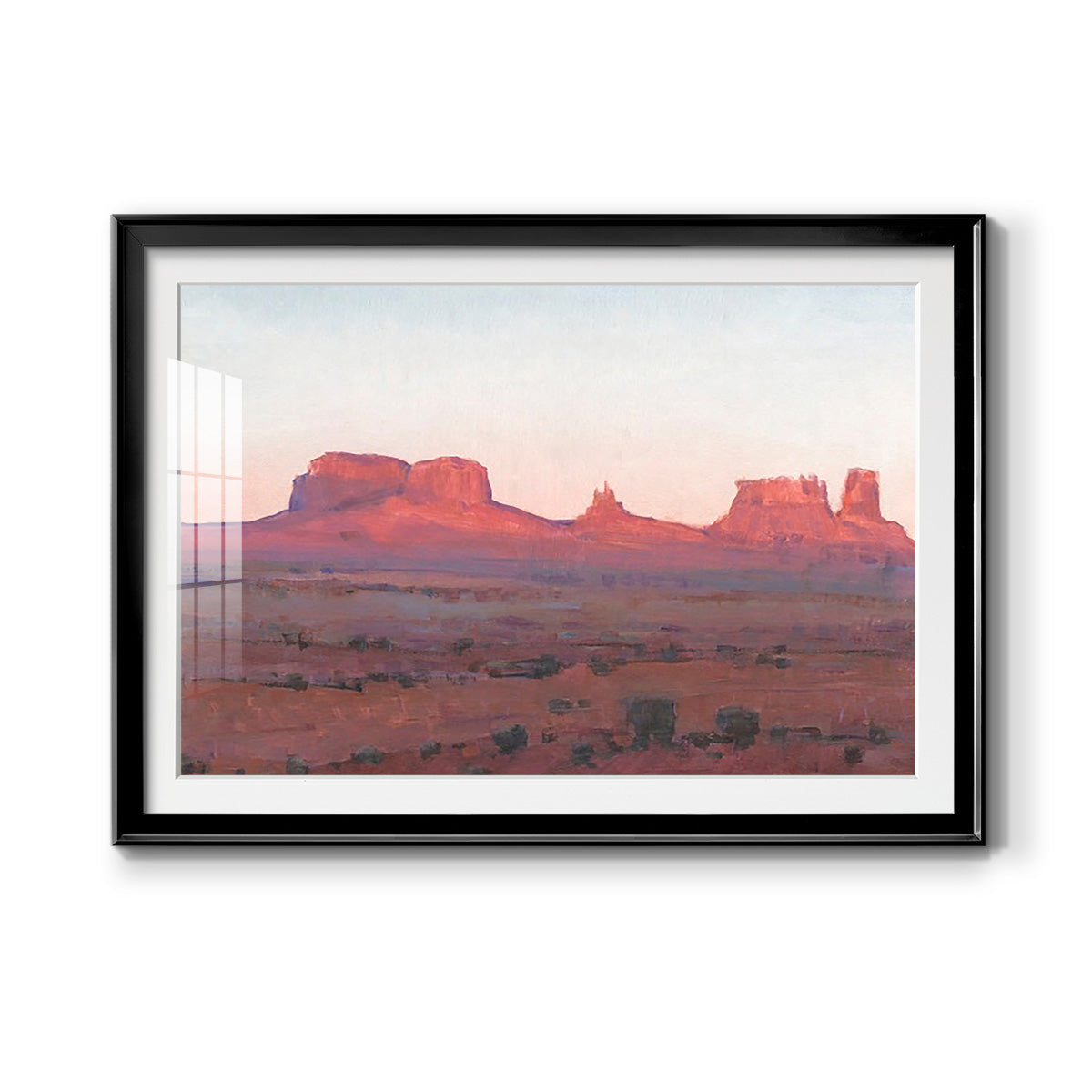 Red Rocks at Dusk II - Modern Framed Art Print