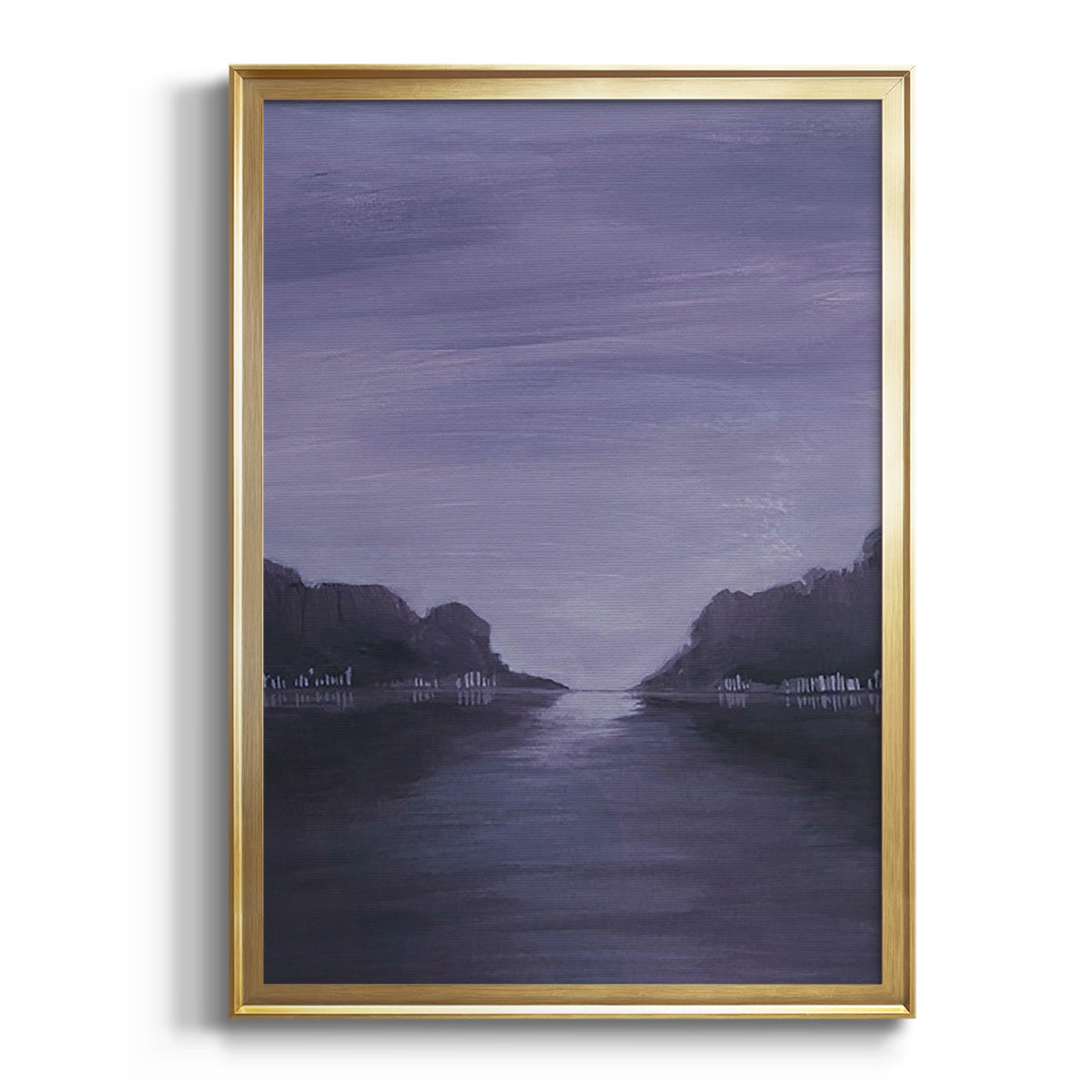 Amethyst Moonlight I - Modern Framed Canvas Print