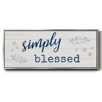 Simply Blessed - Floater Framed Canvas Print