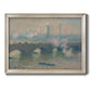 Waterloo Bridge, Gray Day - Ornate Framed Canvas Print