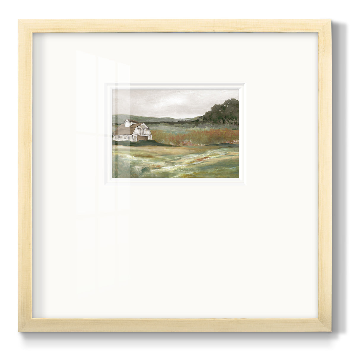 Afternoon on the Farm - Double Matboard Framed Print