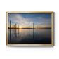 Bay at Sunset - Modern Framed Canvas Print