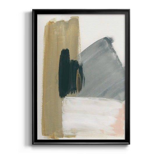 Marble Block Symmetry II - Modern Framed Canvas Print