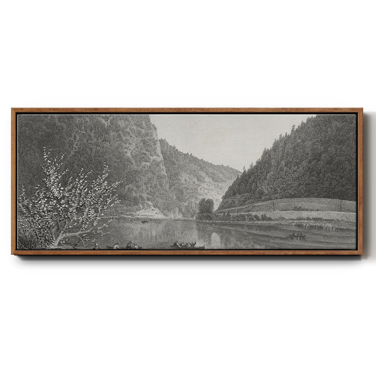 Delaware Water Gap - Floater Framed Canvas Print