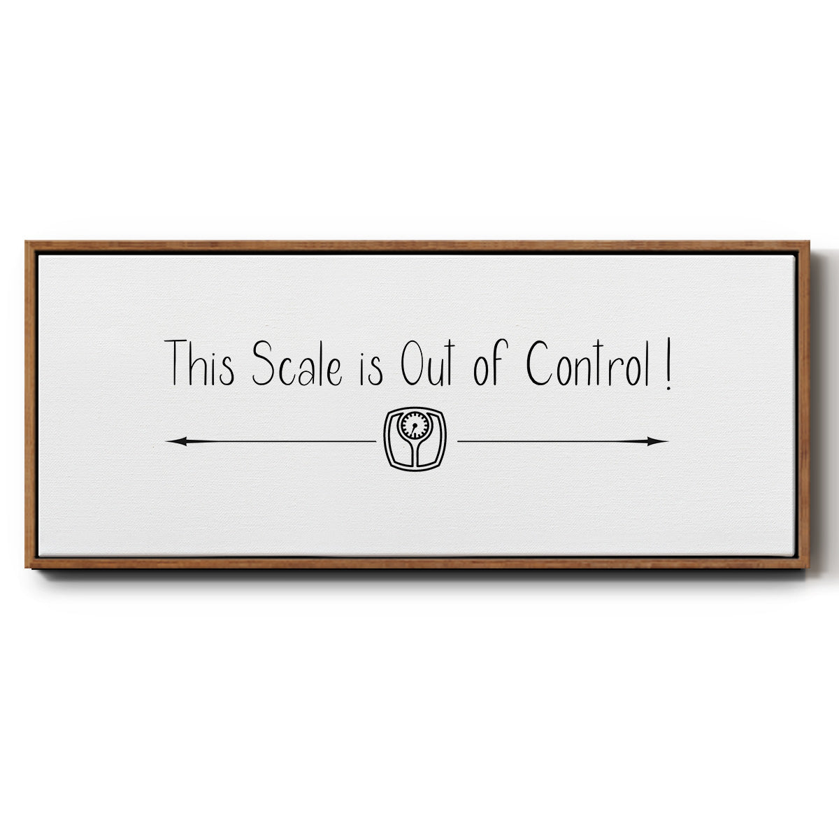 This Scale - Floater Framed Canvas Print