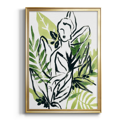 Tropical Sketchbook I - Modern Framed Canvas Print