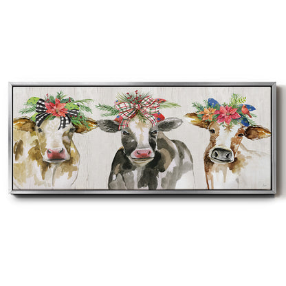 Holiday Gals - Floater Framed Canvas Print