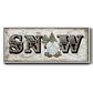 Winter Wonderland Friend Snow - Floater Framed Canvas Print