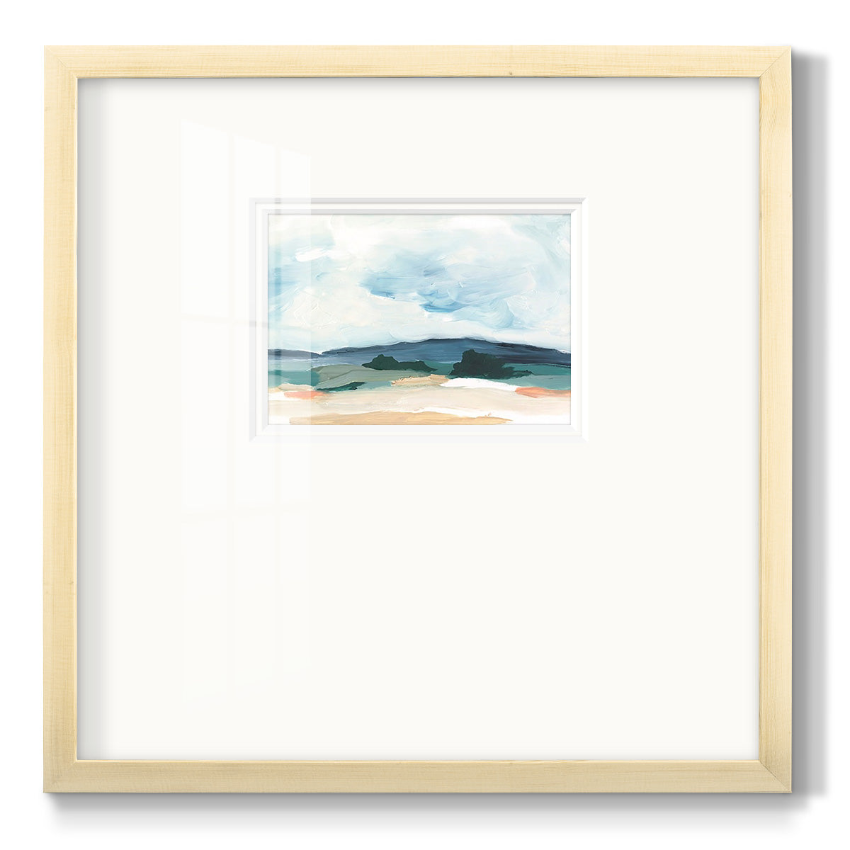Pastel Vista II - Double Matboard Framed Print