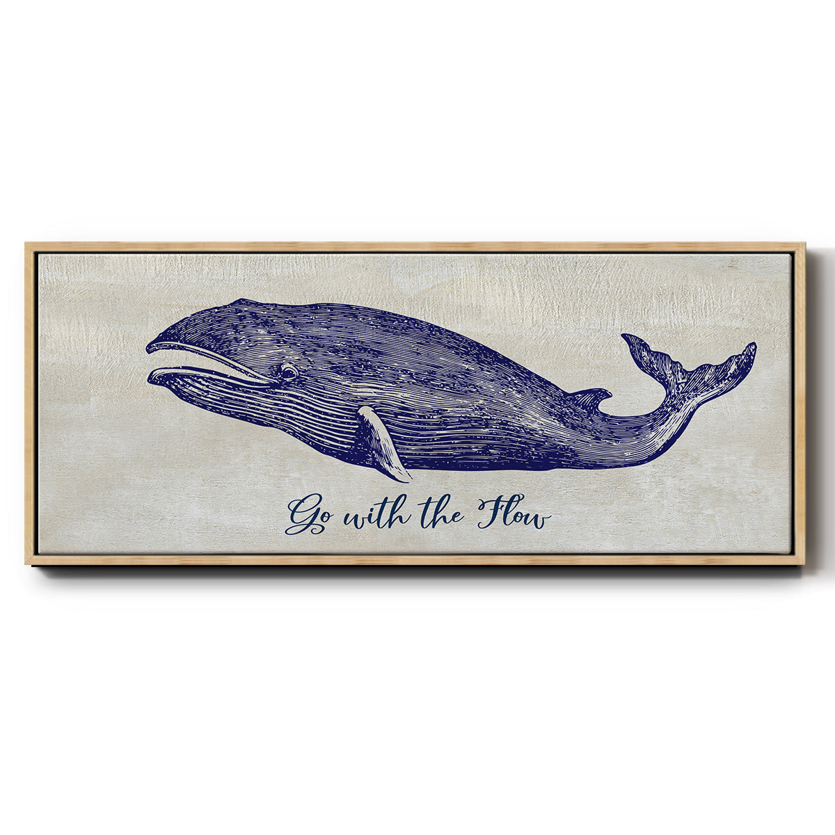 Go with the Flow - Floater Framed Canvas Print