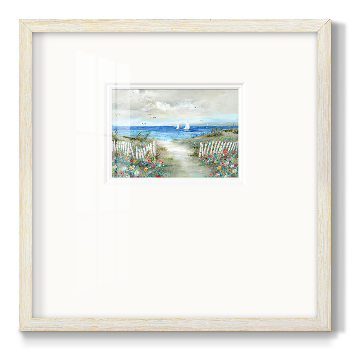 Coastal Garden Premium Framed Print Double Matboard