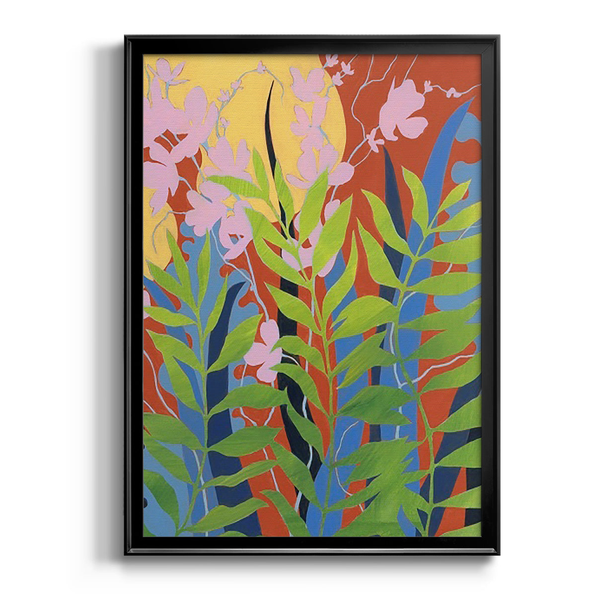 Bold Bright & Wild II - Modern Framed Canvas Print