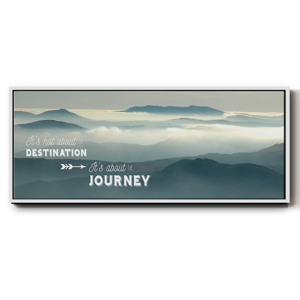 The Journey - Floater Framed Canvas Print