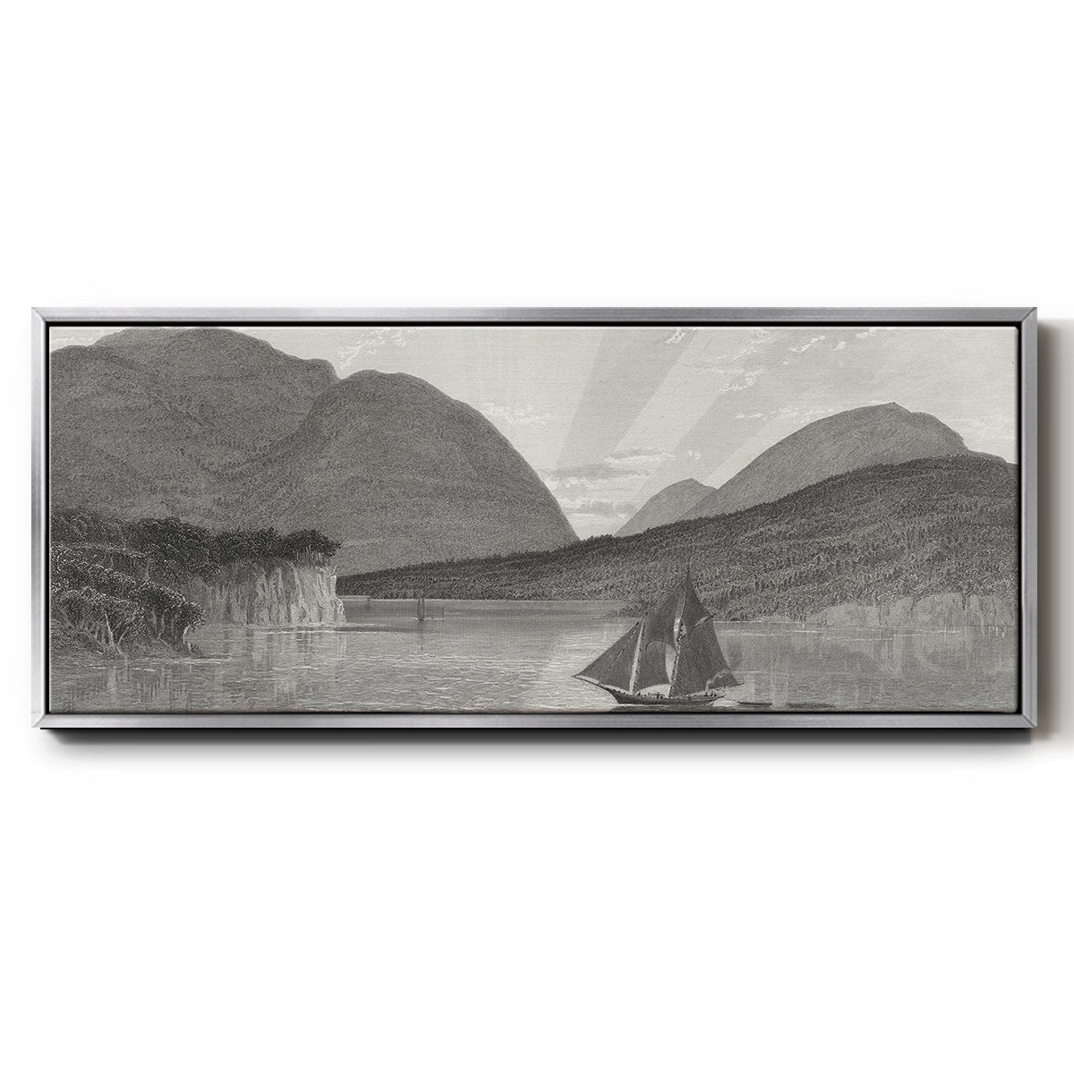 Mount Desert, Coast of Maine - Floater Framed Canvas Print