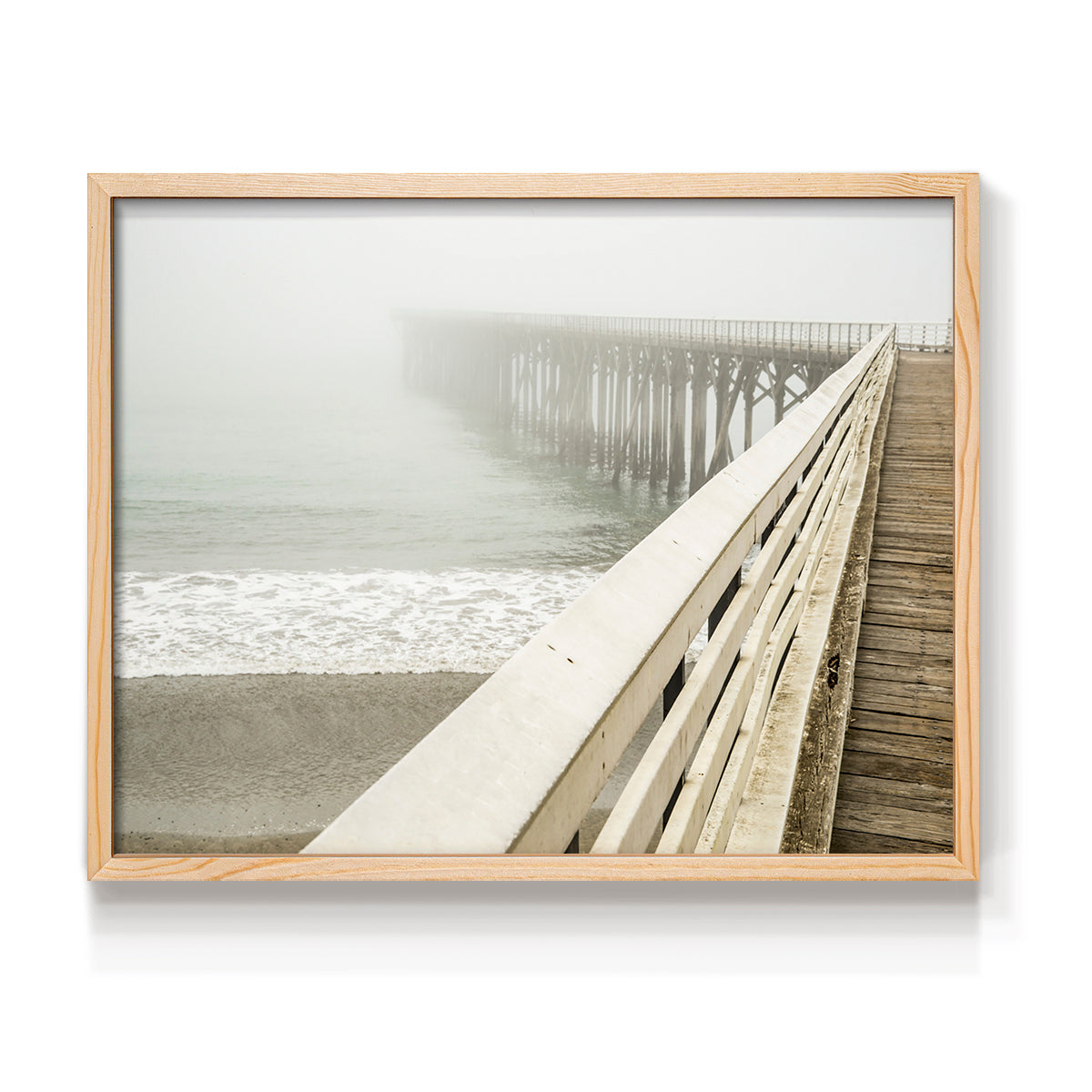 San Simeon Wharf - Restickable Framed Art Print