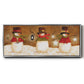 Top Hat Snowmen - Floater Framed Canvas Print