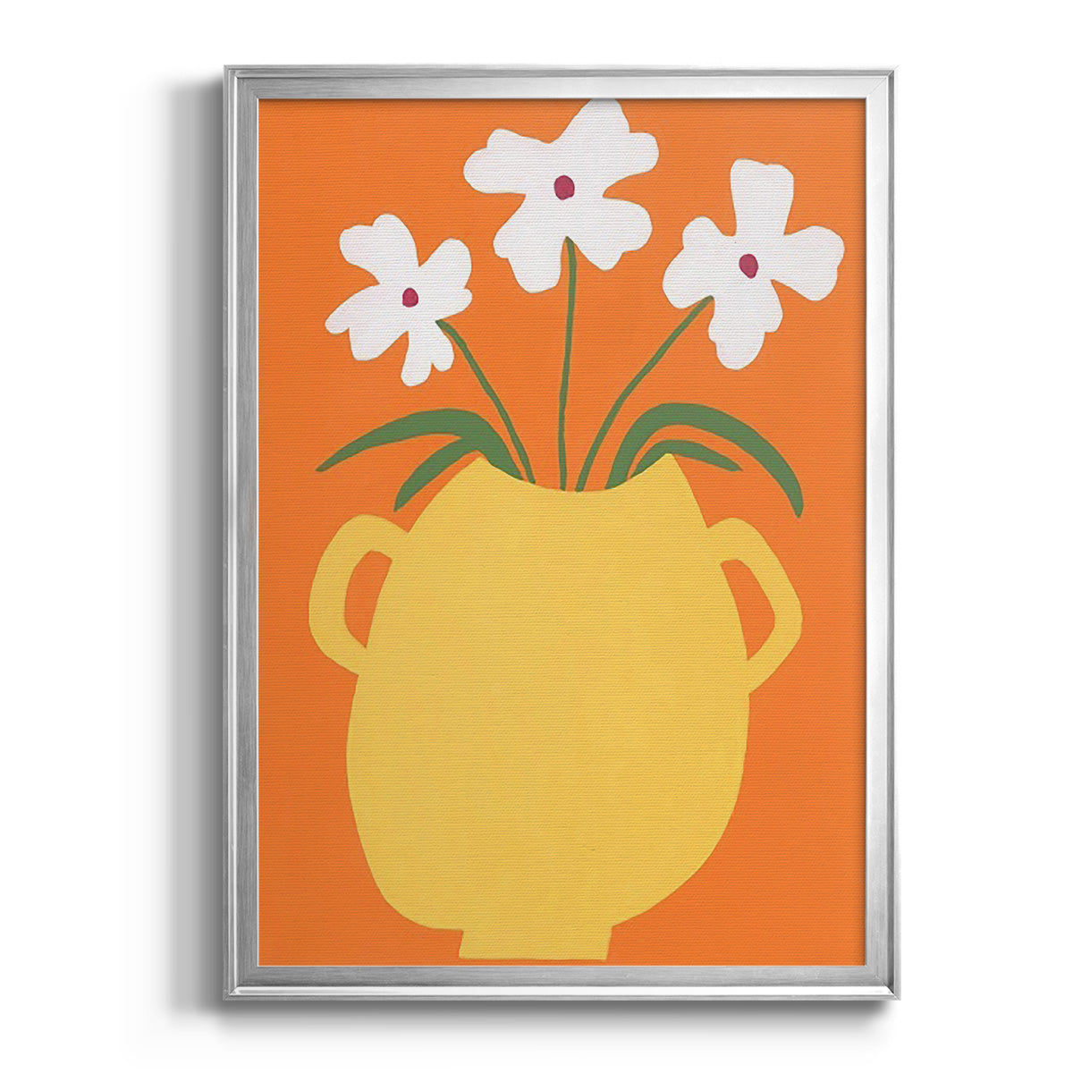 Modern Blooms II - Modern Framed Canvas Print