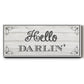 Hello Darlin' - Floater Framed Canvas Print