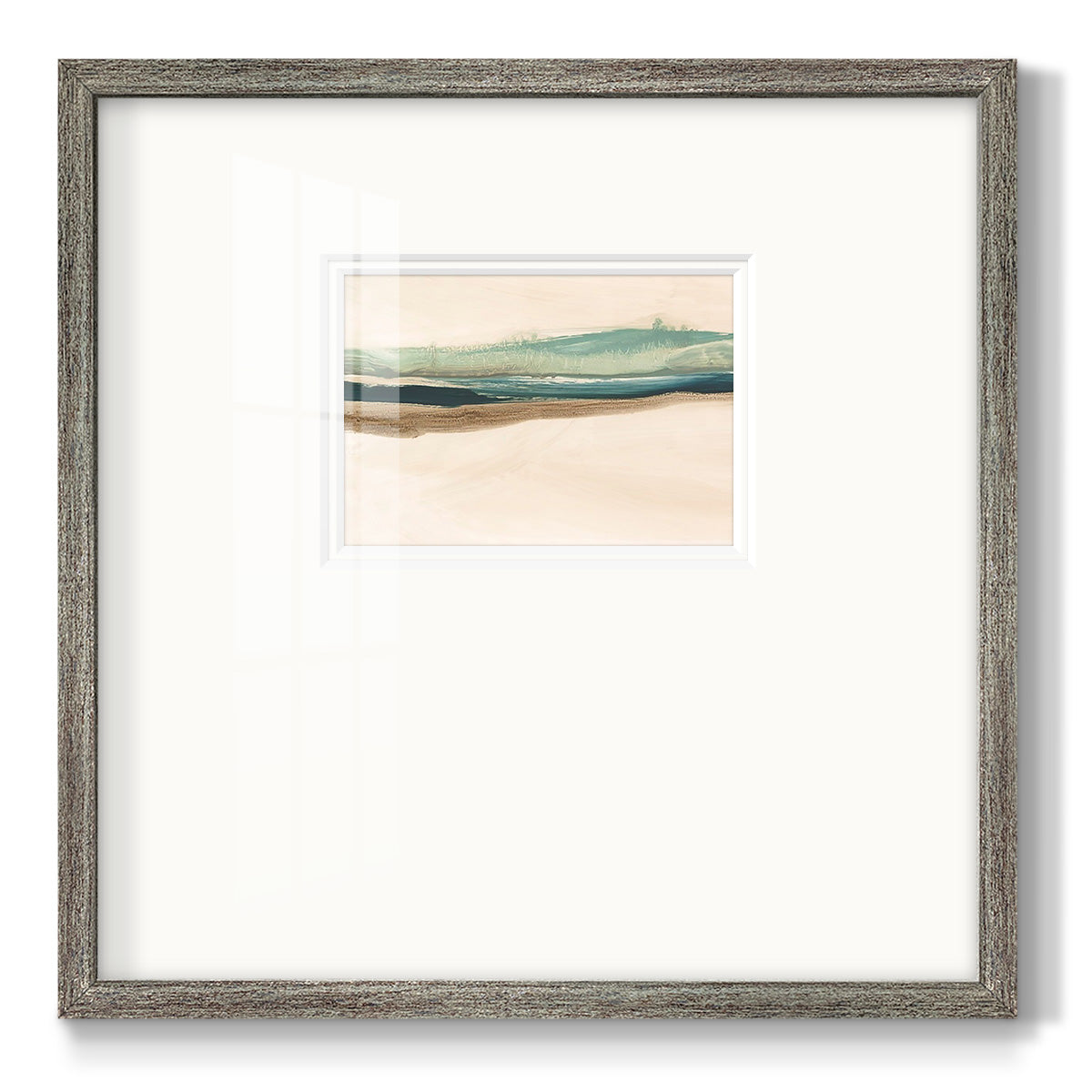 Layered Horizon II - Double Matboard Framed Print