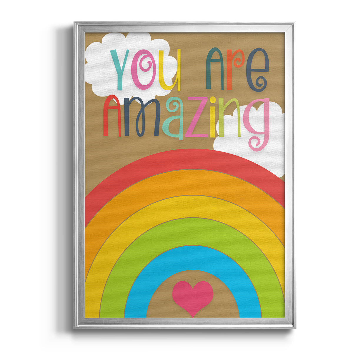 You Are Amazing - Modern Framed Canvas Print