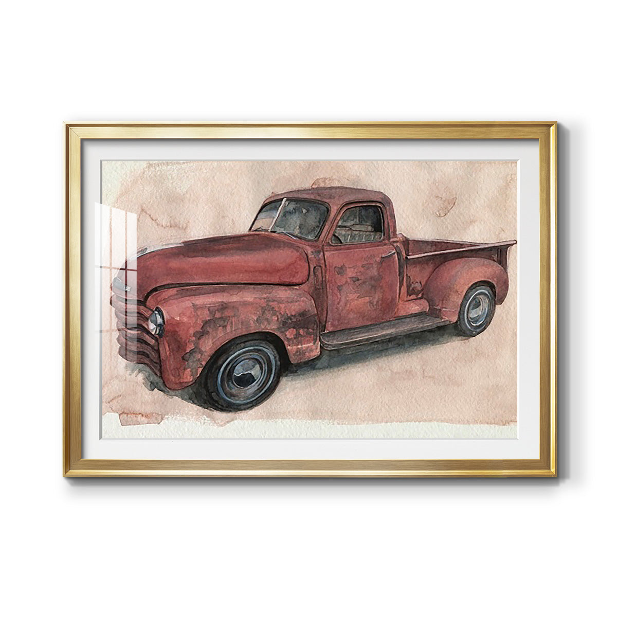 Antique Pickup I Premium Framed Print - Ready to Hang