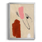 Terra Rosa Abstract I - Modern Framed Canvas Print