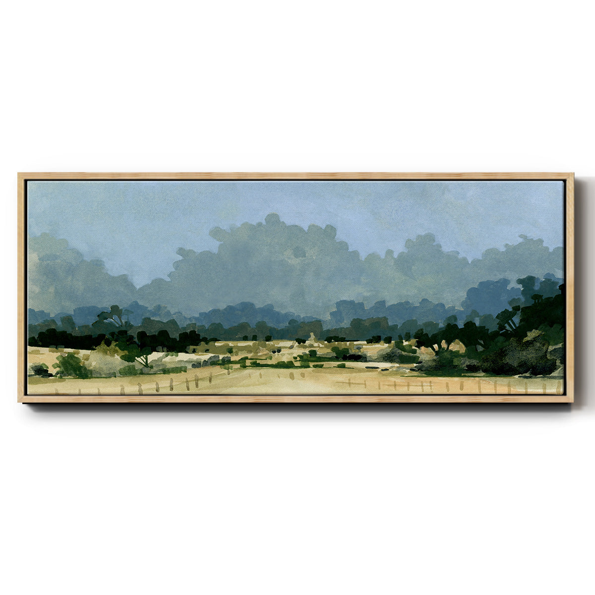 Wild Farmland I - Floater Framed Canvas Print