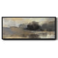 Misty Pond - Floater Framed Canvas Print