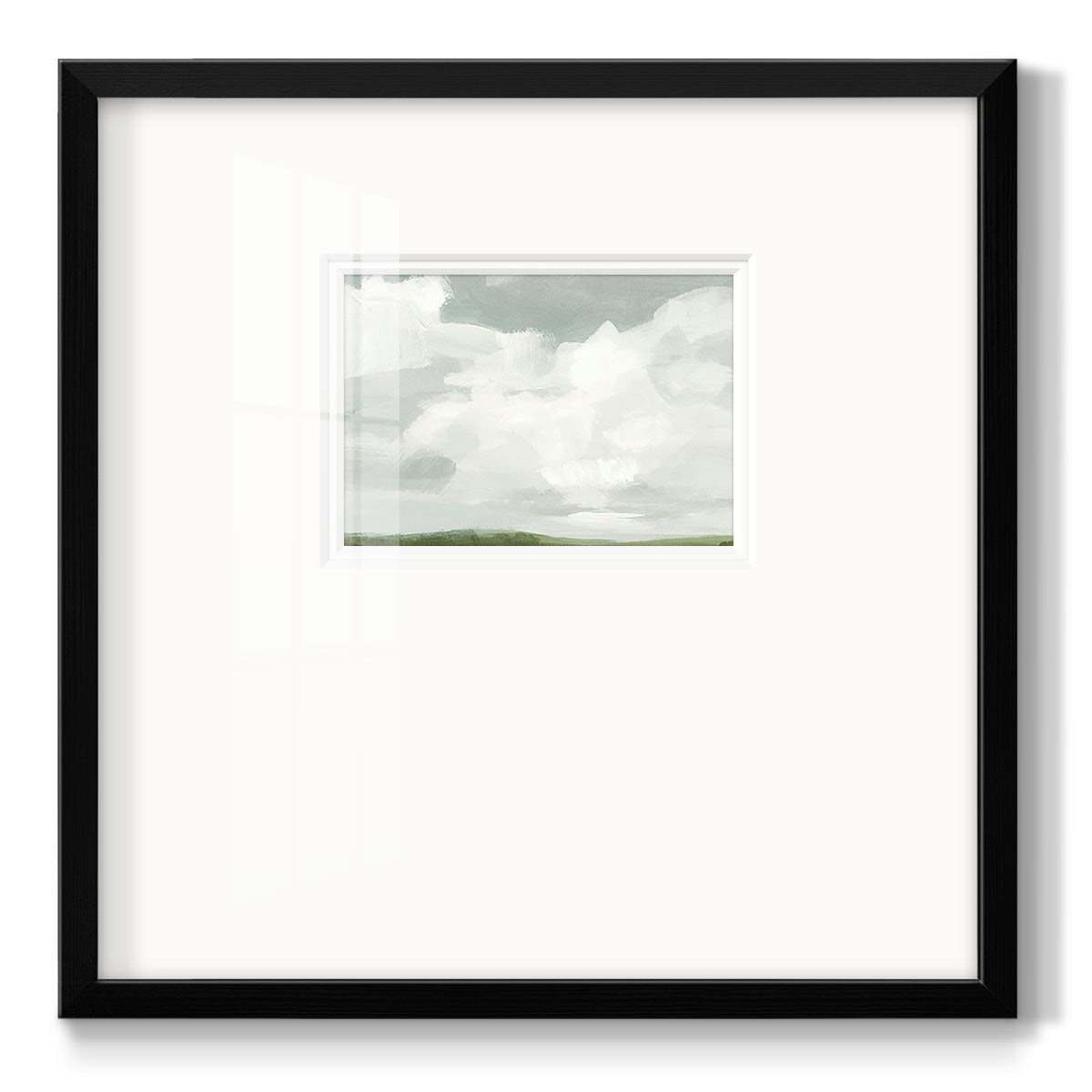 Gray Stone Sky I - Double Matboard Framed Print