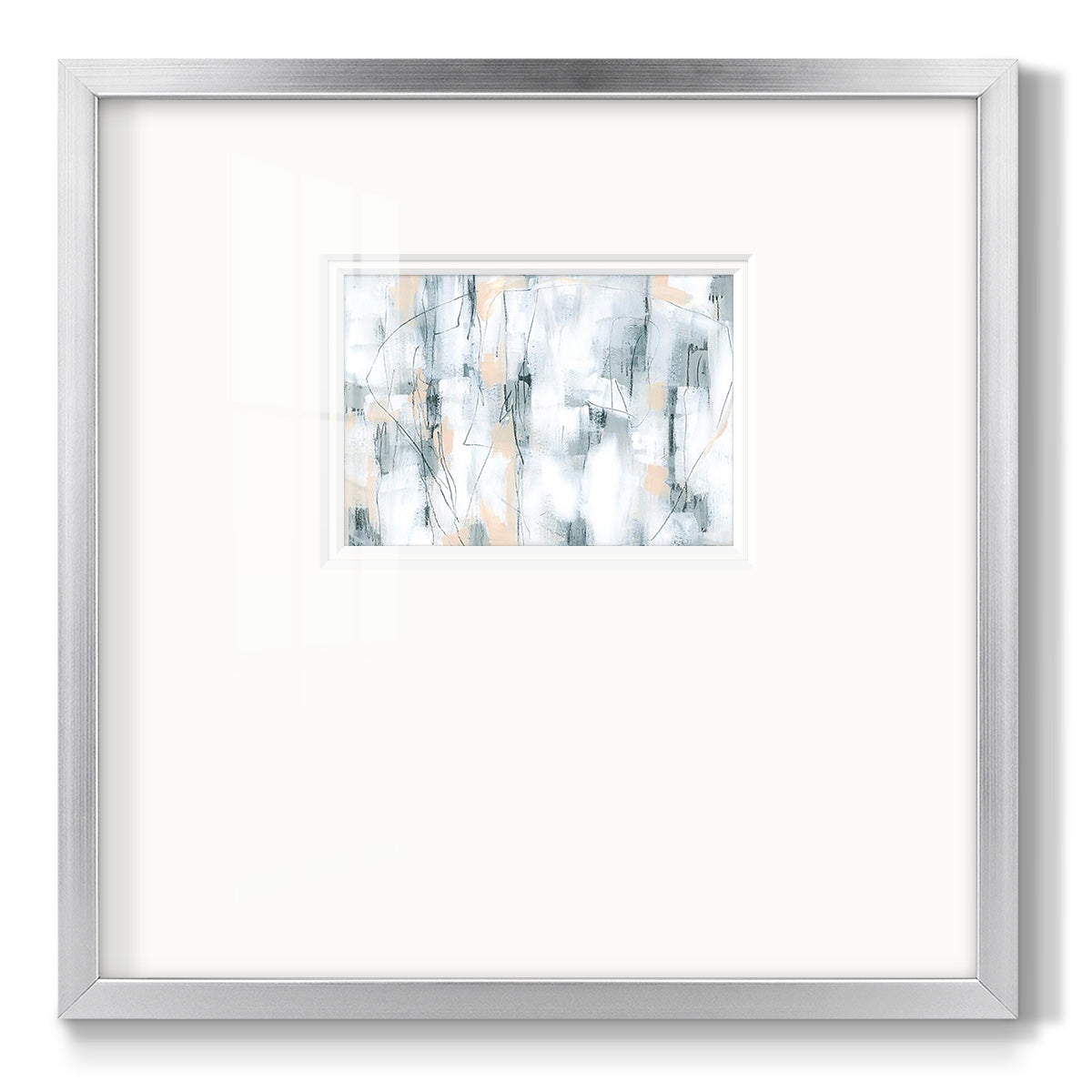 Stone Hatchmarks I - Double Matboard Framed Print