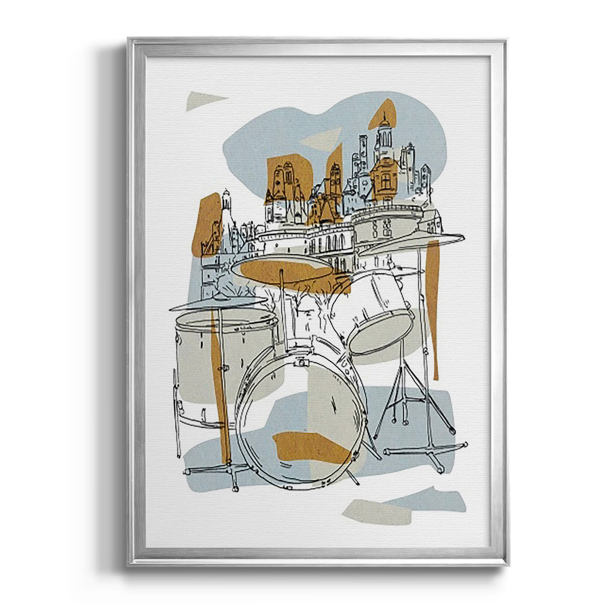 Rehearsal IV - Modern Framed Canvas Print