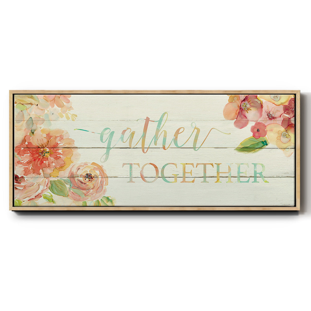 Gather Together - Floater Framed Canvas Print