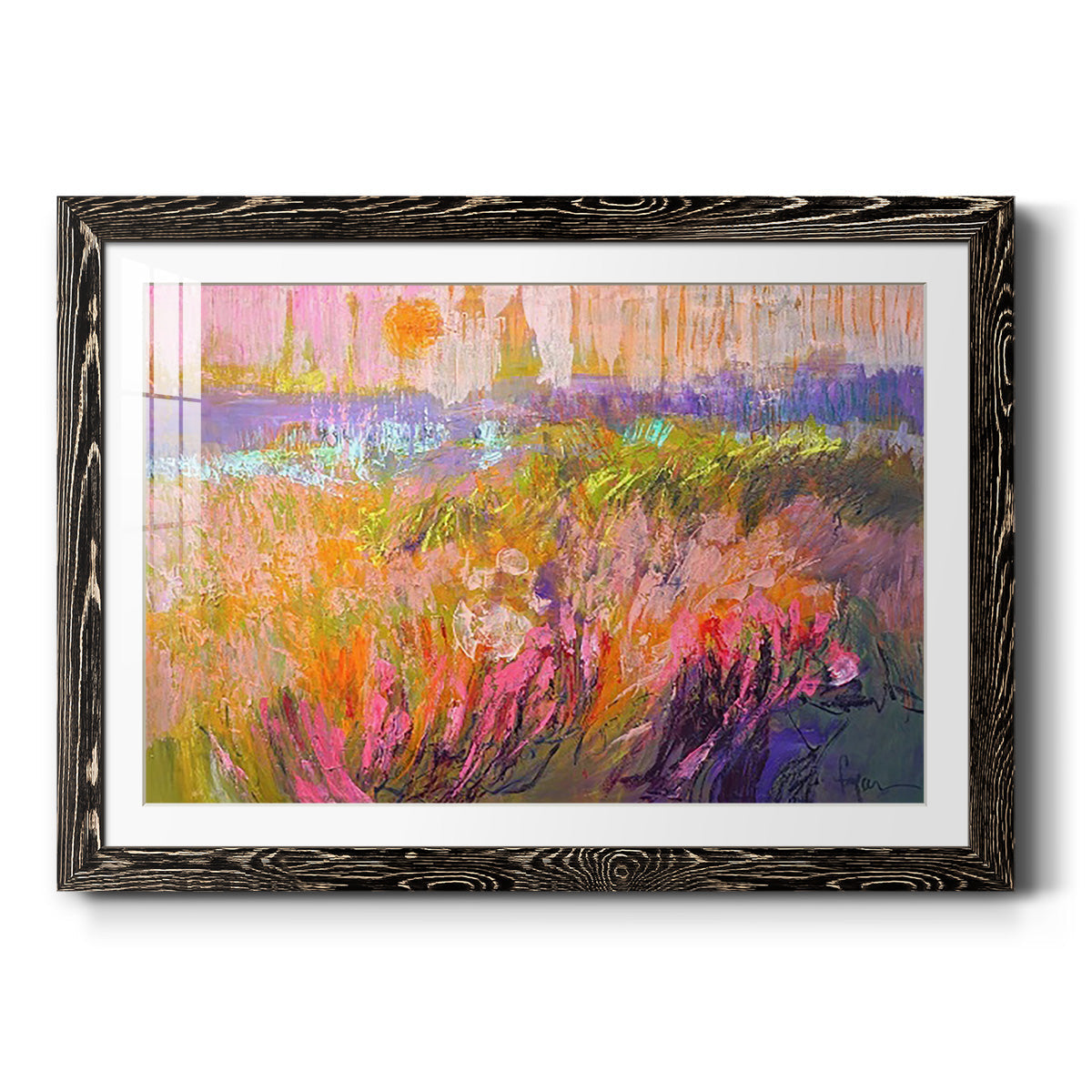 Among the Green Pastures VI - Barnwood Framed Art Print