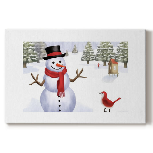 Silver Yule at Midnight - Canvas Art Print