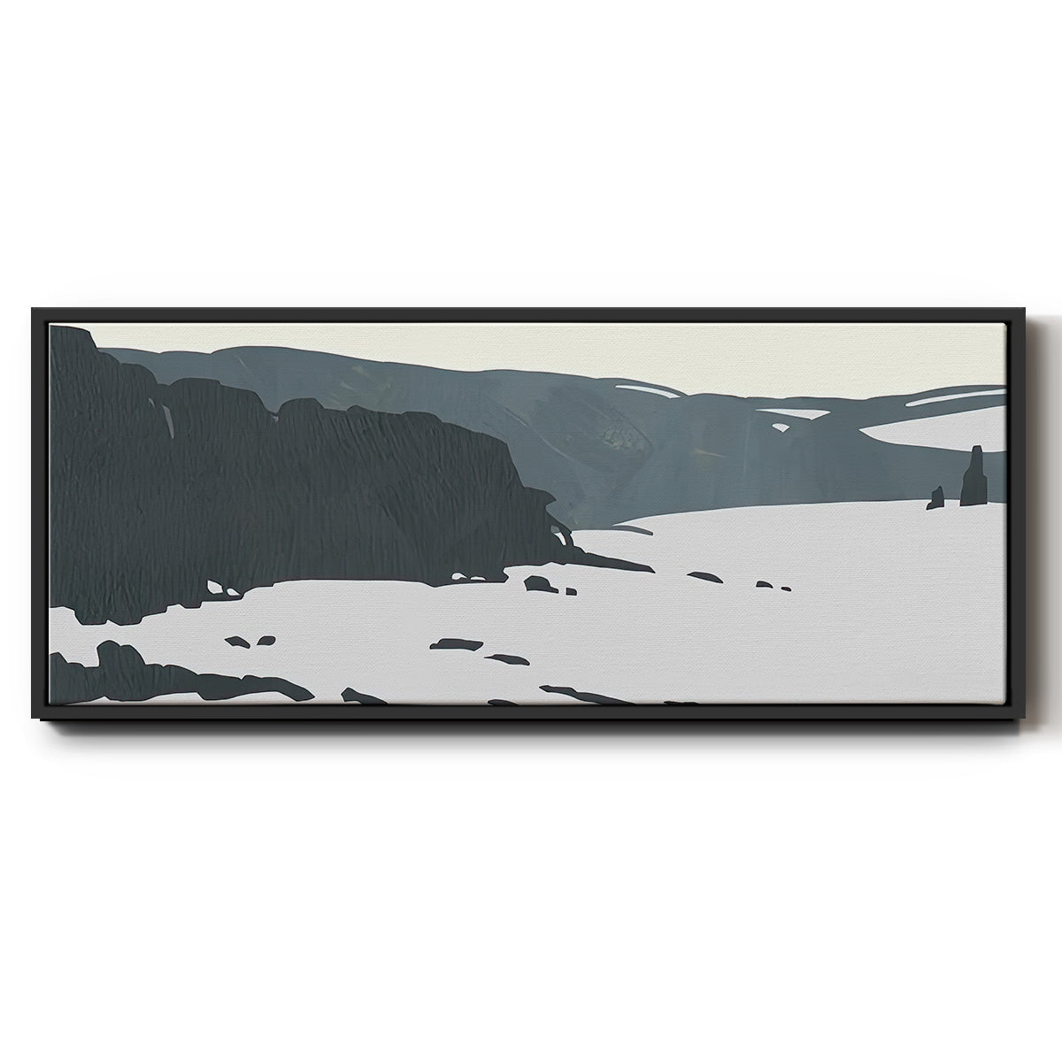 Cutter Island I - Floater Framed Canvas Print