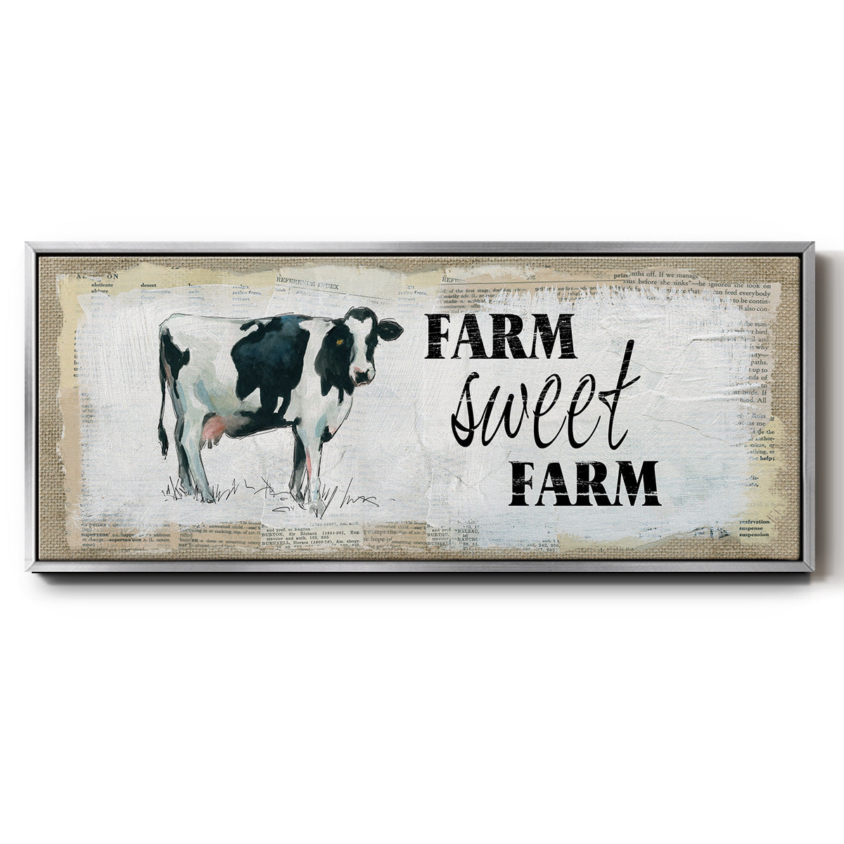 Farm Sweet Farm II - Floater Framed Canvas Print