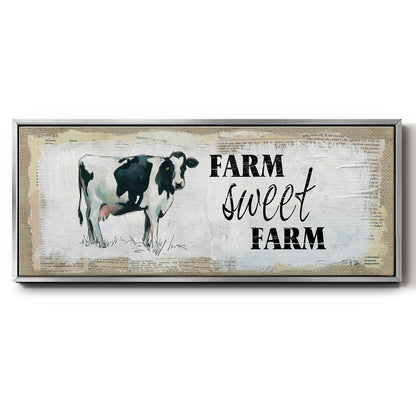 Farm Sweet Farm II - Floater Framed Canvas Print