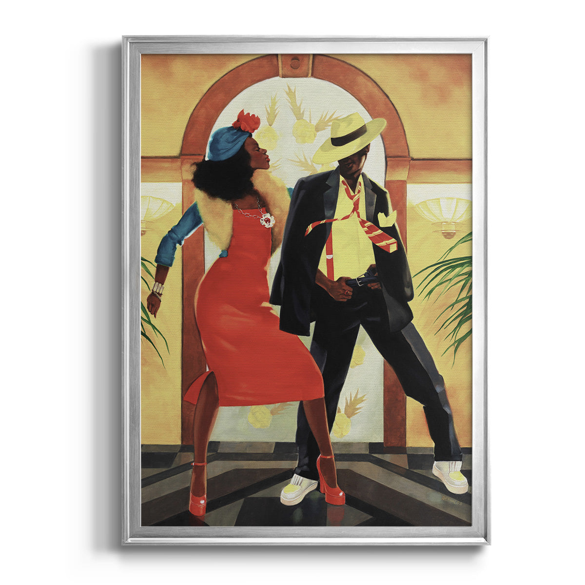 Night Out I - Modern Framed Canvas Print