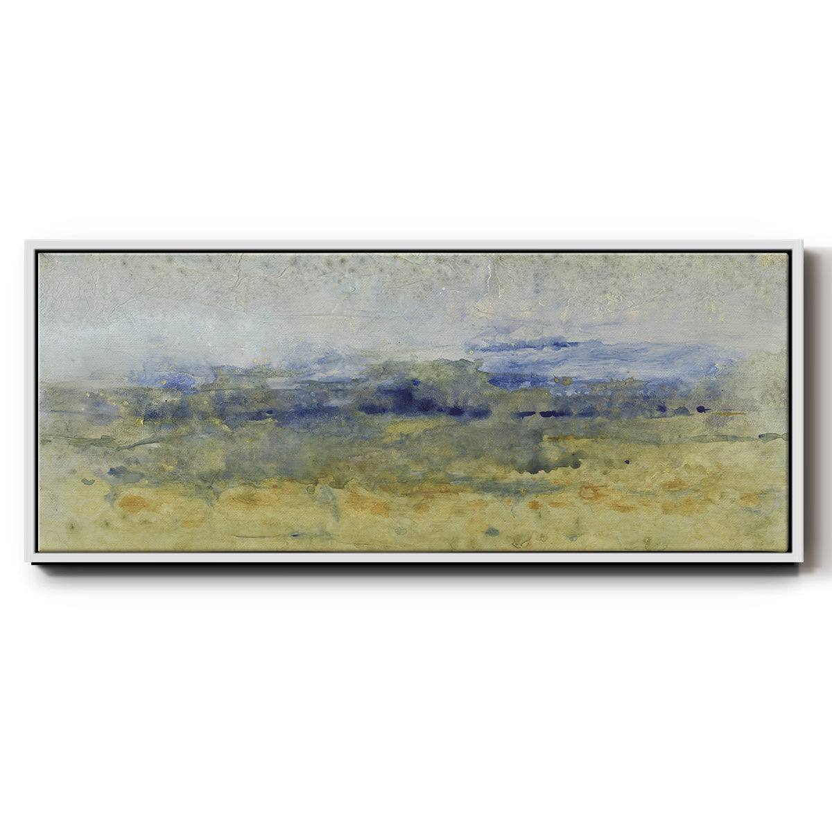 Open Terrain II - Floater Framed Canvas Print