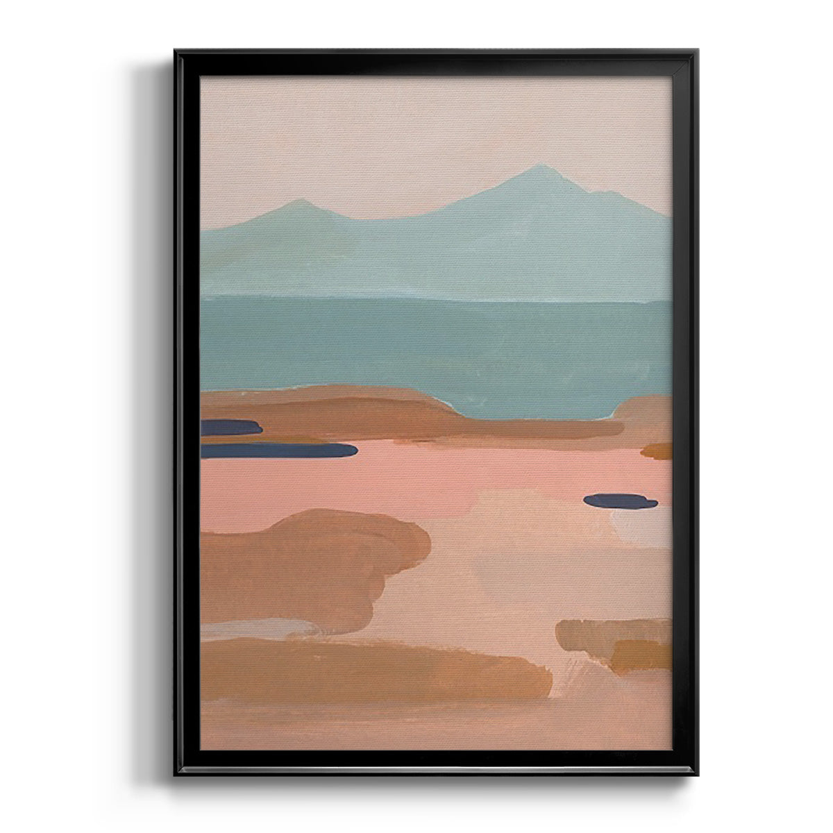 Desert Sunrise II - Modern Framed Canvas Print