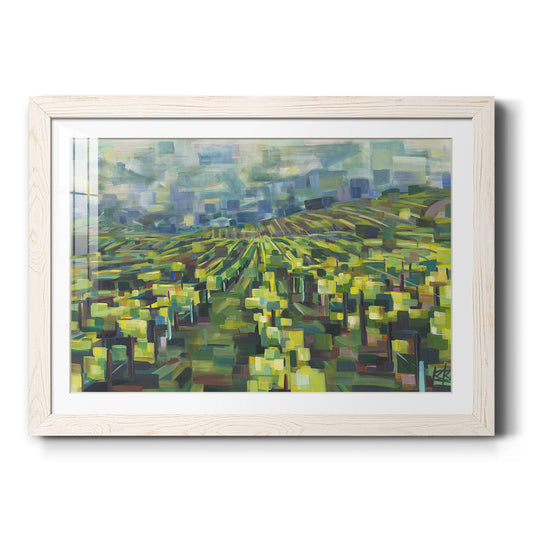 Yellow Grapevines Forever - Barnwood Framed Art Print