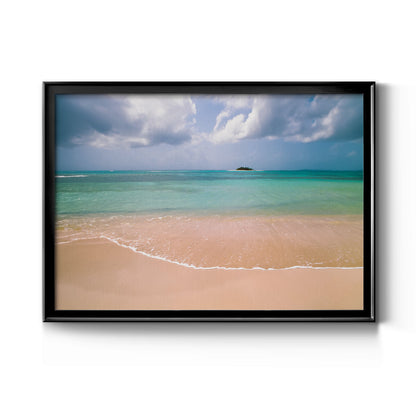 Clear Beach - Modern Framed Canvas Print
