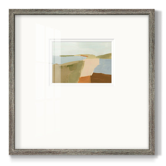 Stacked Landscape II - Double Matboard Framed Print