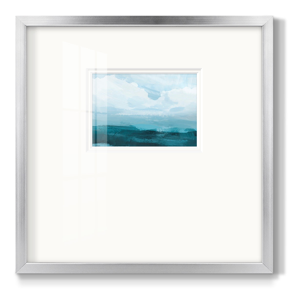 Azure Rising III Premium Framed Print Double Matboard