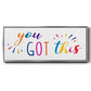Rainbow Got This - Floater Framed Canvas Print